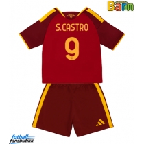 AS Roma Santiago Castro #9 Hjemmedraktsett Barn 2026-27 Kortermet (+ Korte bukser)